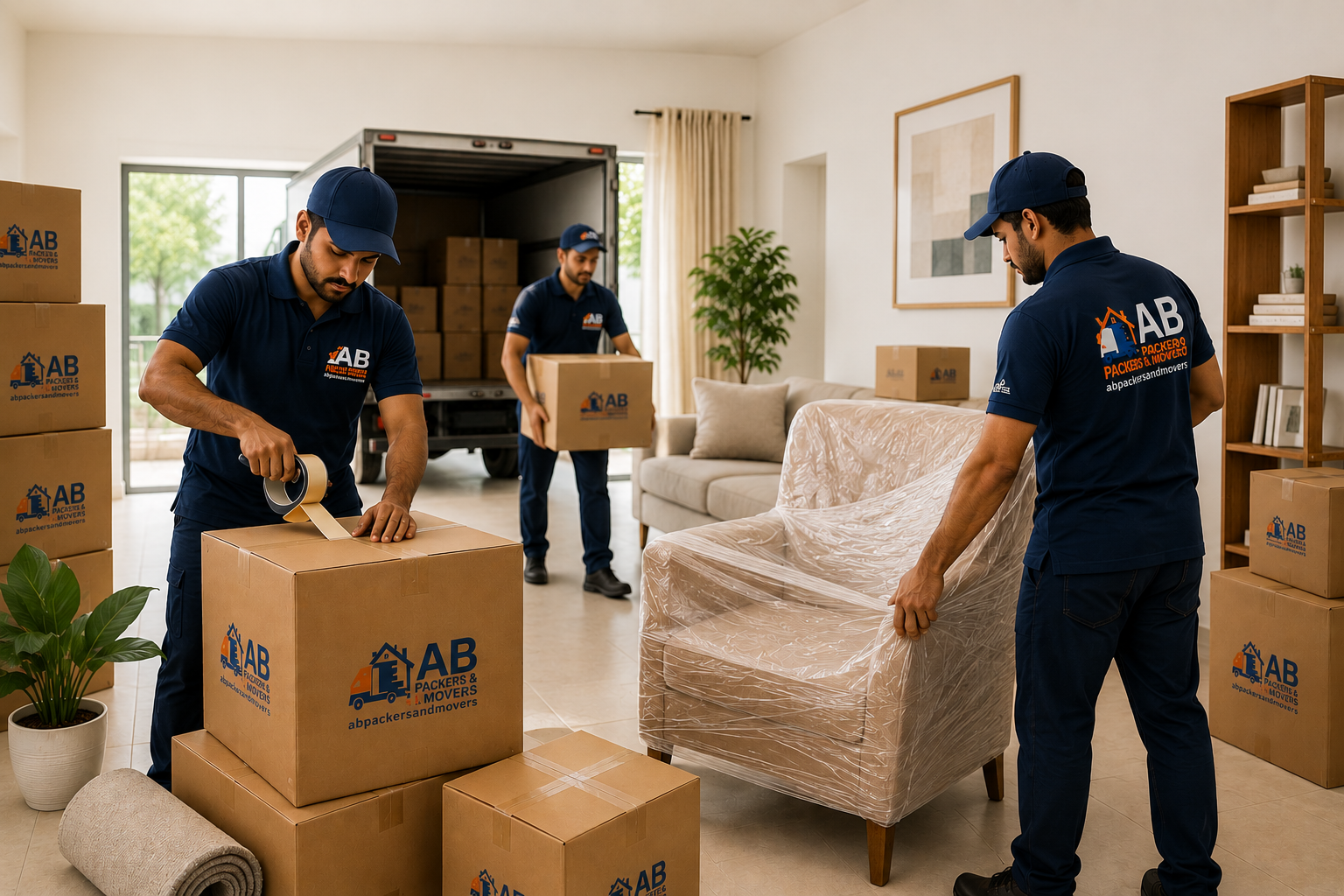 Home Shifting services by AB Packers & Movers in Ranchi